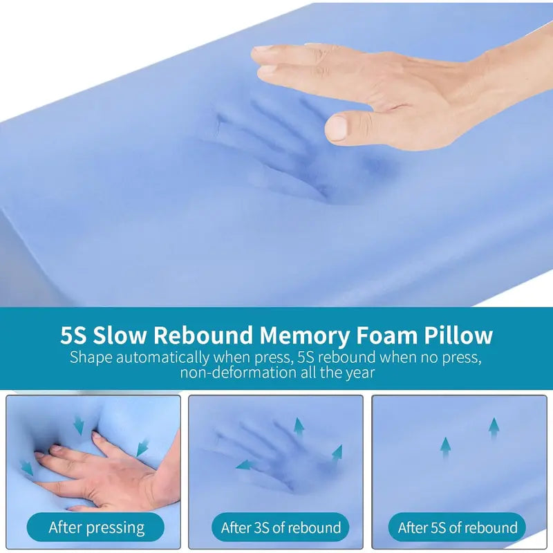 Neck Pillow Contour Memory Foam Pillows for Pain Relief Bed Pillow for Sleeping, Ergonomic Pillow for Neck and Shoulder Pain, Orthopedic Cervical Pillow for Side Back Stomach Sleeper Polovo