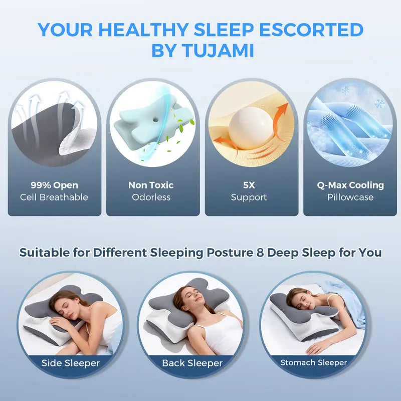 Neckfree™ Memory Foam Pillow